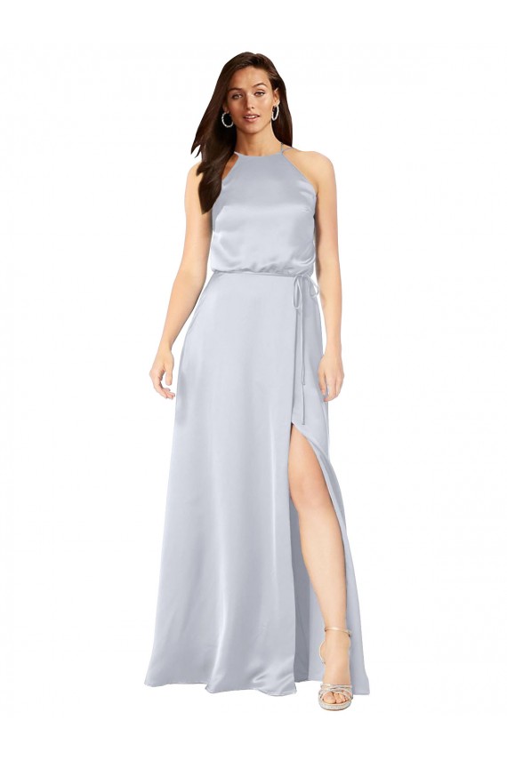 Buy Long Fog Sleeveless A-Line Open Back Formal Evening Dress