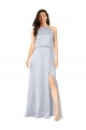 Buy Long Fog Sleeveless A-Line Open Back Formal Evening Dress