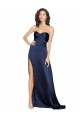 Buy Long Sapphire Sleeveless A-Line Low Back Formal Evening Dress