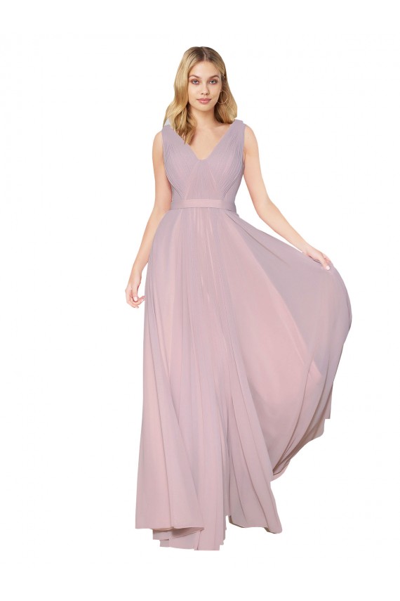 Buy Long Primrose Sleeveless A-Line V-Back Formal Evening Dress
