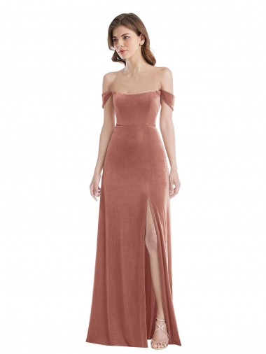 Buy Long Cinnamon Rose Sleeveless A-Line Semi Formal Evening Dress