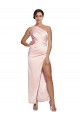 Buy Long Pink Sleeveless A-Line Low Back Semi Formal Evening Dress