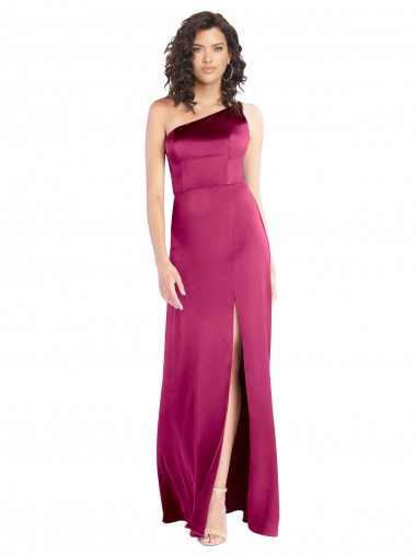 Buy Long Fuchsia Sleeveless A-Line Open Back Formal Evening Dress