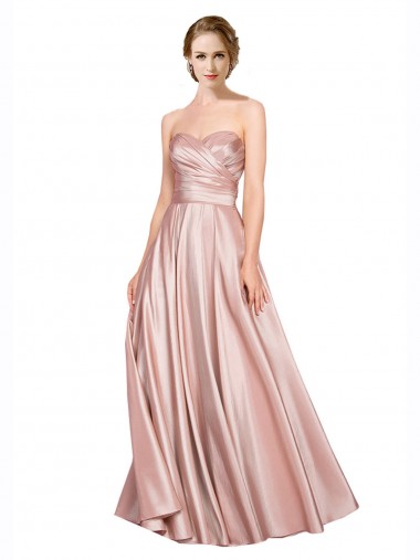 Buy Long Sleeveless A-Line Low Back Black Tie Evening Dress