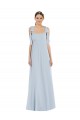 Buy Long Sea Glass Sleeveless A-Line Low Back Semi Formal Evening Dress
