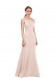 Buy Long Pink Sleeveless A-Line V-Back Formal Dress