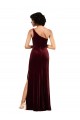Buy Long Burgundy Sleeveless Column Formal Evening Dress
