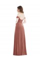 Buy Long Cinnamon Rose Sleeveless A-Line Semi Formal Evening Dress