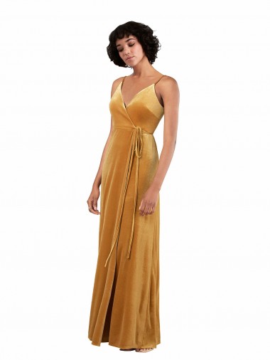 Buy Long Gold Sleeveless Column V-Back Black Tie Evening Dress