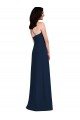 Buy Long Dark Navy Sleeveless Trumpet Open Back Semi Formal Evening Dress
