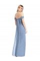 Buy Long Dusty Blue Sleeveless Mermaid Low Back Semi Formal Evening Dress