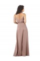 Buy Long Dusty Pink Sleeveless A-Line Formal Evening Dress