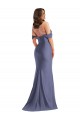 Buy Long French Blue Sleeveless Mermaid Low Back Black Tie Plus Size Evening Dress