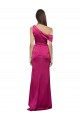 Buy Long Fuchsia Sleeveless A-Line Side Slit Evening Dress