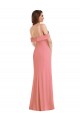 Buy Long Hot Pink Sleeveless Trumpet Low Back Semi Formal Evening Dress