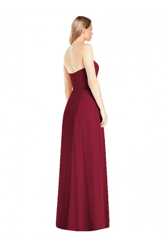 Buy Long Hot Pink Sleeveless Trumpet Semi Formal Evening Dress