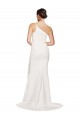 Buy Sweep Train Ivory Sleeveless Sheath Side Slit Semi Formal Evening Dress