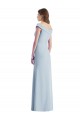 Buy Long Light Sky Blue Sleeveless A-Line Black Tie Evening Dress