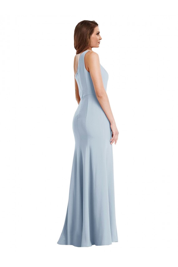 Buy Long Light Sky Blue Sleeveless Trumpet Formal Evening Dress