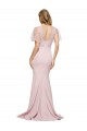 Buy Long Mauve Short Sleeves Sheath V-Back Formal Evening Dress