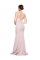 Buy Sweep Train Mauve Sleeveless Sheath Low Back Formal Evening Dress