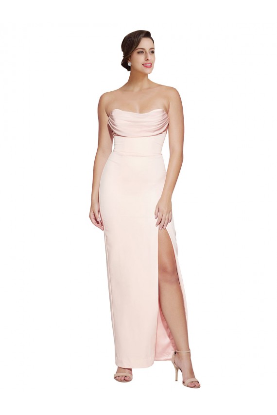 Buy Long Sleeveless Mermaid Low Back Formal Evening Dress