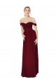 Buy Long Burgundy Sleeveless Mermaid Formal Dress