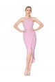 Buy Knee Length Orchid Sleeveless Mermaid Evening Dress
