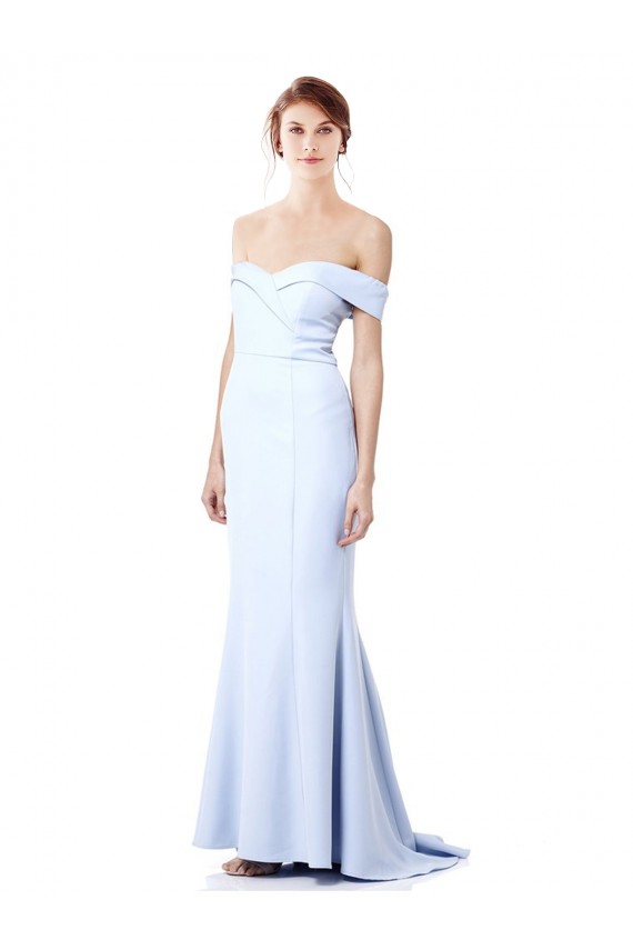 Buy Long Light Sky Blue Sleeveless Mermaid Formal Evening Dress