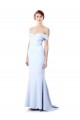 Buy Long Light Sky Blue Sleeveless Mermaid Formal Evening Dress