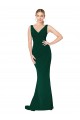 Buy Long Midnight Green Sleeveless Mermaid Formal Evening Dress