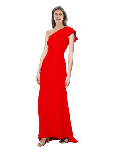 Buy Long Red Sleeveless Mermaid Formal Dress
