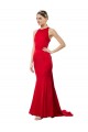 Buy Long Red Sleeveless Mermaid Open Back Formal Evening Dress