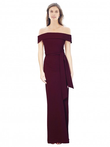 Buy Long Burgundy Gold Sleeveless Mermaid Low Back Formal Evening Dress