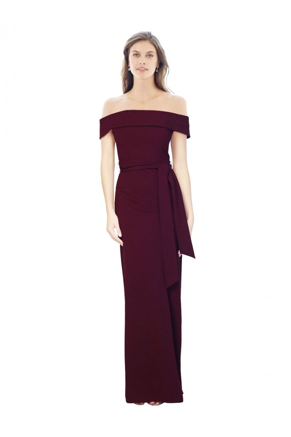Buy Long Burgundy Gold Sleeveless Mermaid Low Back Formal Evening Dress
