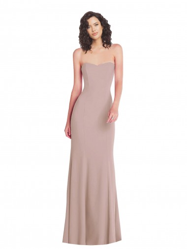 Buy Long Dusty Pink Sleeveless Mermaid Formal Evening Dress