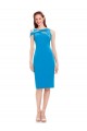Buy Cocktail Length Sleeveless Mermaid Stretch Crepe Formal Evening Dress