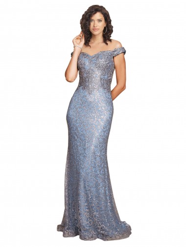 Buy Long Sleeveless Mermaid High Slit Formal Evening Dress