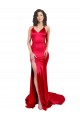 Buy Long Red Sleeveless Mermaid Low Back Formal Evening Dress