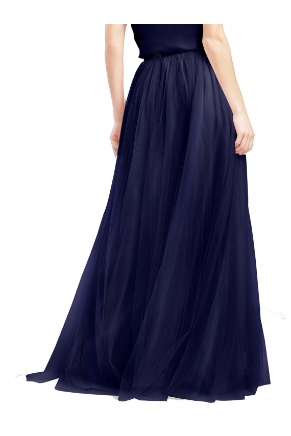 Buy Long Navy Blue Sleeveless A-Line Semi Formal Evening Dress