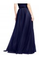 Buy Long Navy Blue Sleeveless A-Line Semi Formal Evening Dress