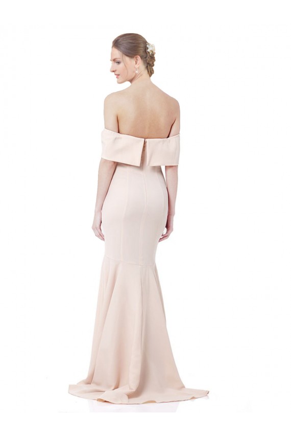Buy Long Nude Sleeveless Mermaid Formal Evening Dress