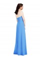 Buy Long Peacock Blue Sleeveless Trumpet Low Back Semi Formal Evening Dress