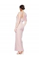Buy Long Pink Sleeveless Sheath Low Back Stretch Crepe Formal Evening Dress