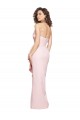 Buy Long Pink Sleeveless Sheath Low Back Formal Evening Dress