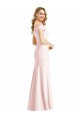 Buy Long Pink Sleeveless Trumpet Evening Dress