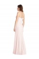 Buy Long Pink Sleeveless Trumpet Low Back Semi Formal Evening Dress