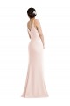 Buy Long Pink Sleeveless Trumpet V-Back Formal Evening Dress