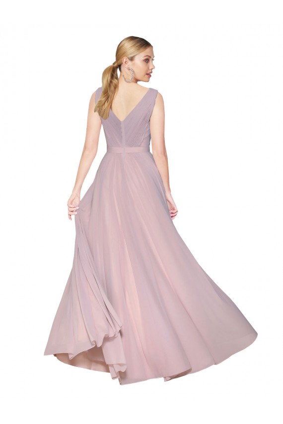 Buy Long Primrose Sleeveless A-Line V-Back Formal Evening Dress