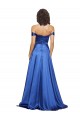 Buy Sweep Train Royal Blue Sleeveless A-Line Formal Evening Dress